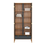 Антресоль 2х дверного шкафа «Бридж» браун/серый 7012