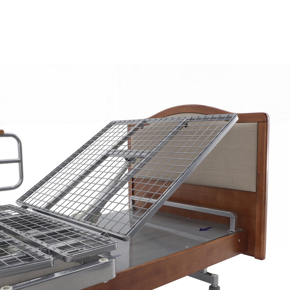 Кровать электрическая MED-MOS DB-2B с поворотным креслом в левую сторону (коричневый)