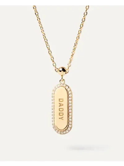 Подвеска-шарм женская PDPaola Daddy Sparkly серебро 925 пробы покрытое золотом 750 пробы CH01-107-U