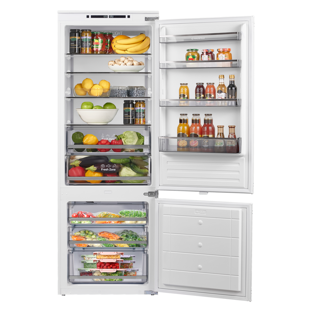 Встраиваемый холодильник NO FROST с инвертором MAUNFELD MBF193NFW1GR Inverter