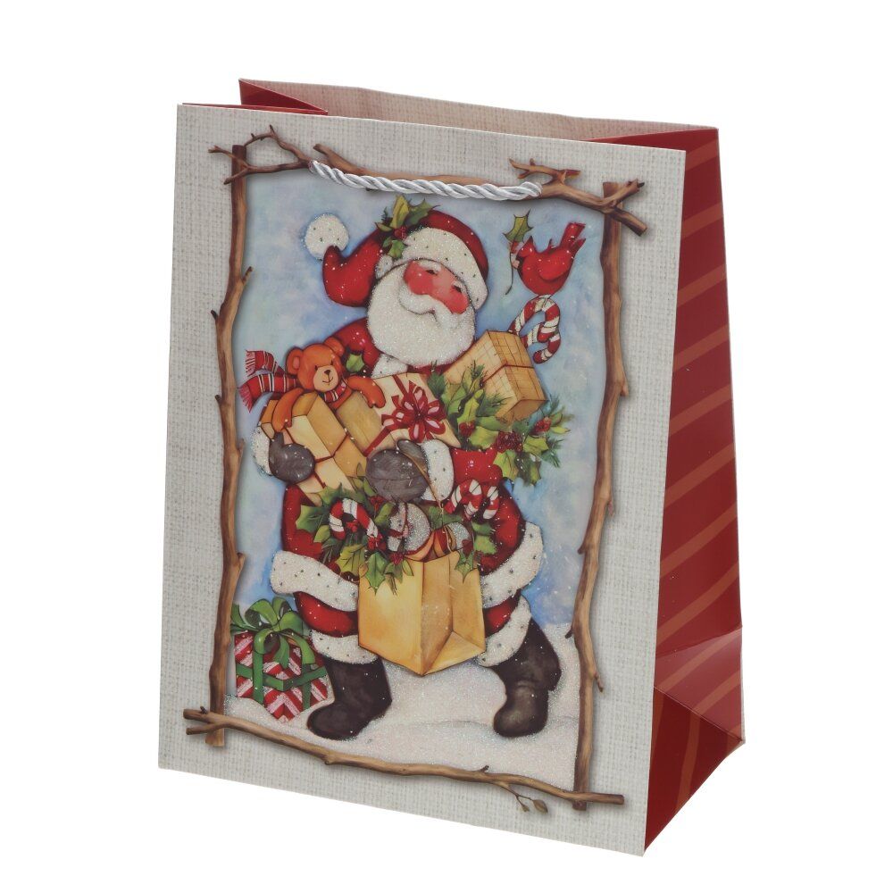 GAEM Пакет подарочный S (бумага 210г/м2, блок 12шт), L18 W10 H23 см, 4в.