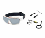 Спортивные очки с диоптриями OCEAN Chameleon Matt White / Revo Grey Polarized lenses