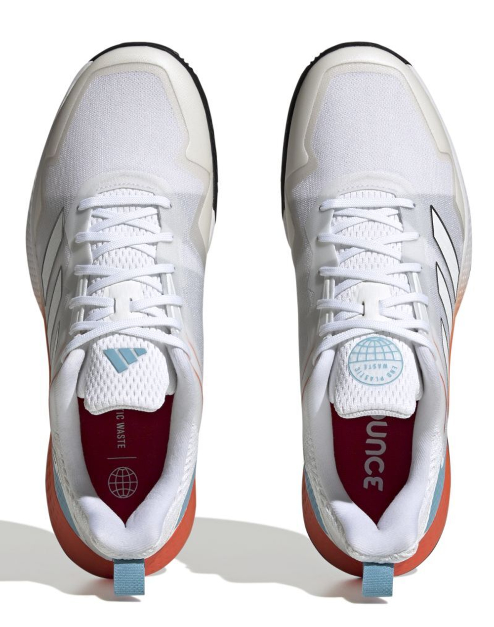 Теннисные кроссовки Adidas Defiant Speed M Clay - cloud white/cloud white/preloved red