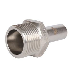 Вставки Rommer НР с наружные резьбой прессовые из нерж. стали (RSS-0024)