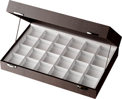 Планшет-футляр Альфа/24 ячейки 03 (48х48 мм.)/крышка/2 замочка