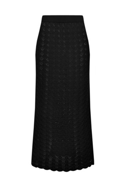 Чёрная трикотажная юбка