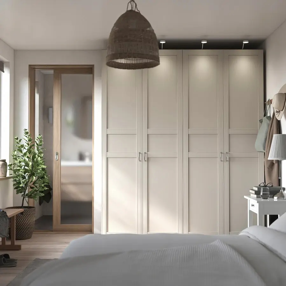 Гардероб - PAX / FLISBERGET  IKEA/ПАКС/  ФЛИСБЕРГЕТ ИКЕА,  237х200 см, бежевый