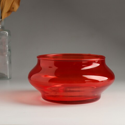 Подсвечник Штабель 7,3х15 см, 730 мл (красный)