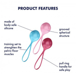 Вагинальные шарики Satisfyer Strengthening Balls (набор из 3 шт.)