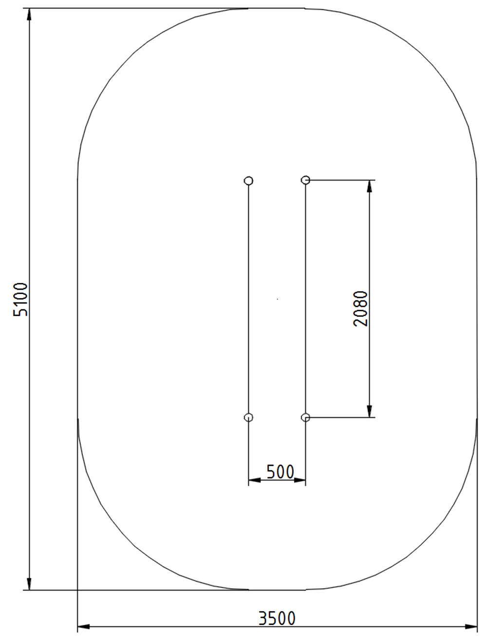 Брусья одинарные гимнастические ФК004.00.1