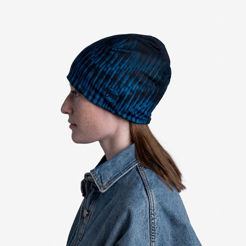 Тонкая флисовая шапочка Buff Hat Polar Microfiber Zoom Blue Фото 5