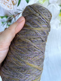 Пряжа с люрексом MORELINO толстая шишибрики Морелино