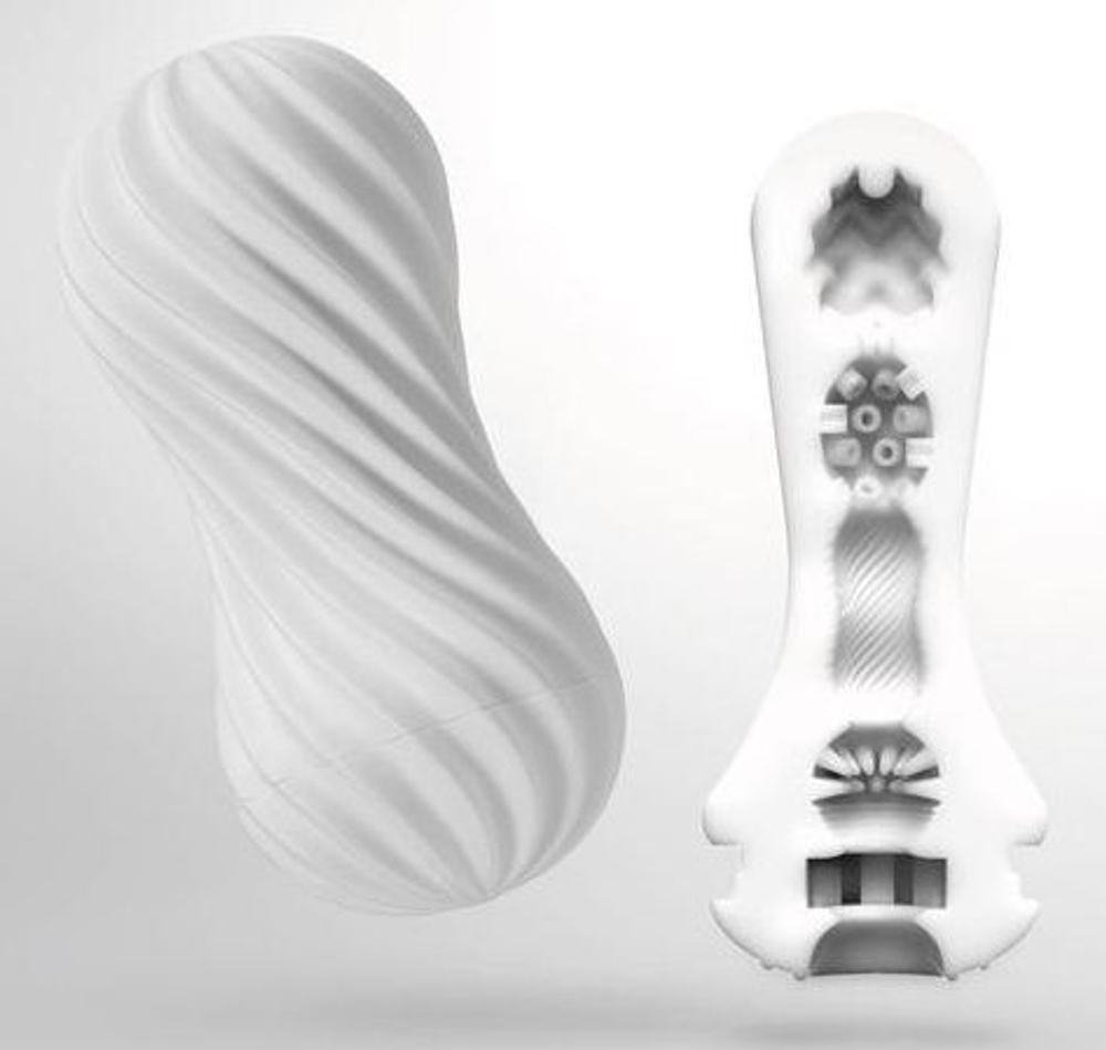 Мастурбатор с мягким рельефом Tenga Flex Silky White FLX-001