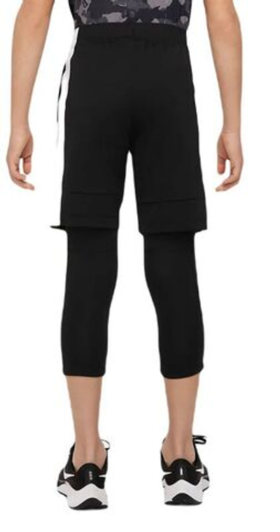 Штаны для мальчика теннисные Nike Pro Dri-Fit 3/4 Length Tights - black/white