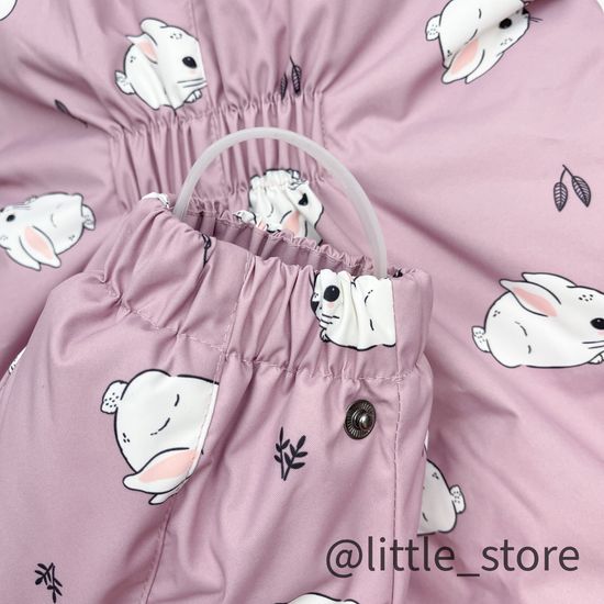 Комбинезон зимний "Маленькие кролики" орхидея