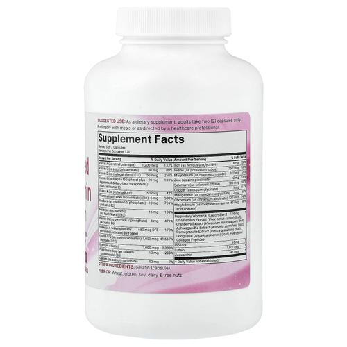 Micro Ingredients, чистые метилированные мультивитамины для женщин, 240 капсул