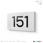 Номер на дверь 151, табличка на дверь для офиса, квартиры, кабинета, аудитории, склада, белая 120х70 мм, Айдентика Технолоджи
