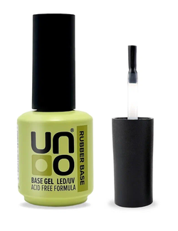 Uno Acid Free Rubber Base - Каучуковое базовое покрытие для гель-лака, 16мл