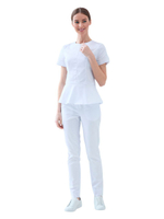 Туника медицинская женская Dr. Nice DRN477 "Алекс", с коротким рукавом, розовый, 42