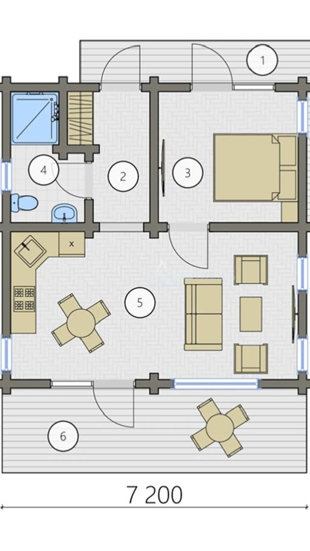 Домокомплект клееный брус под заказ
