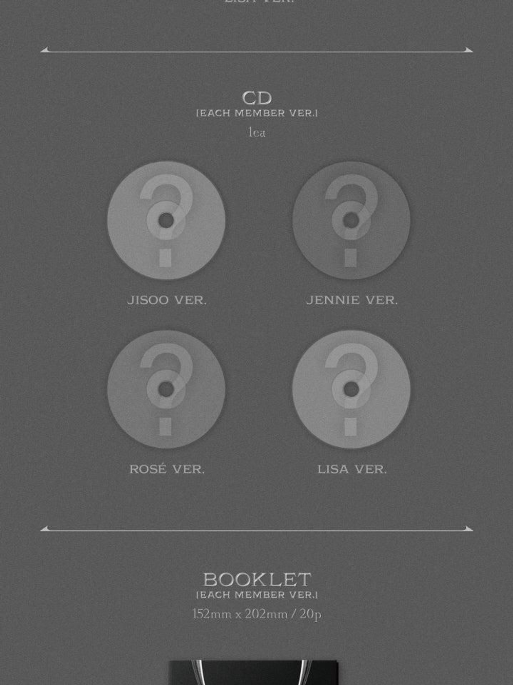 Альбом BLACKPINK - BORN PINK 2nd Album DIGIPACK 4 Version SET