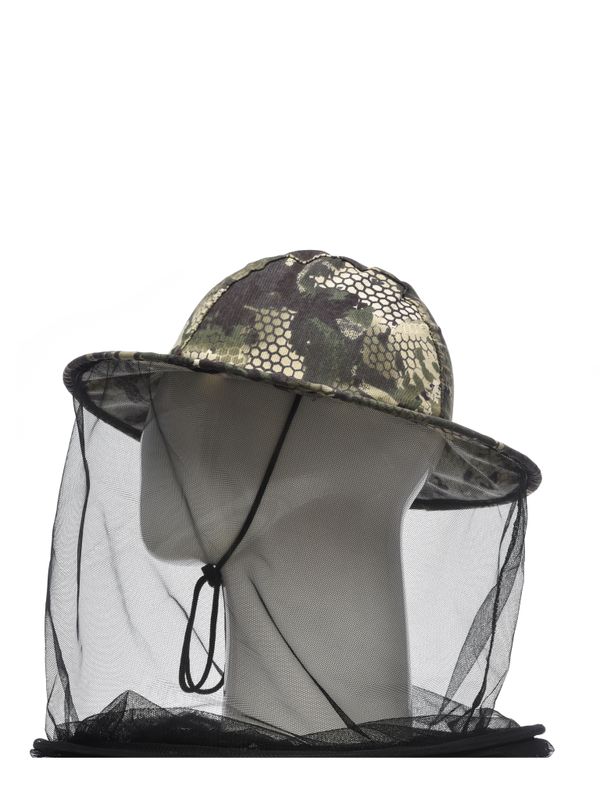 Панама-накомарник с кольцом Антигнус ткань Смесовая цвет Зеленый питон