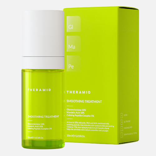 THERAMID Smoothing Treatment Разглаживающая сыворотка с миндальной кислотой и пептидами для ровного тона, 30 мл