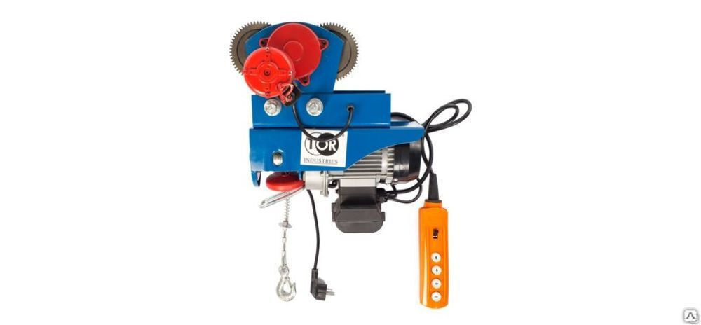 С ТЕЛЕЖКОЙ таль электрическая TOR PA 600/1200 кг 20/10 м (серия T)