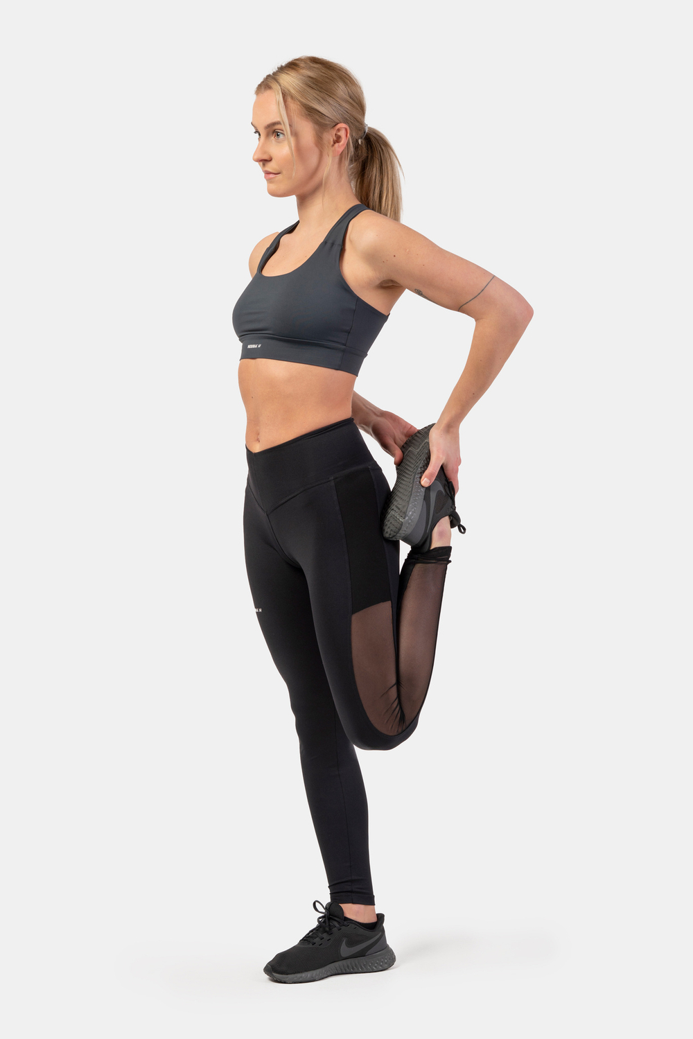 Леггинсы BLACK MESH DESIGN LEGGINGS “BREATHE” 401