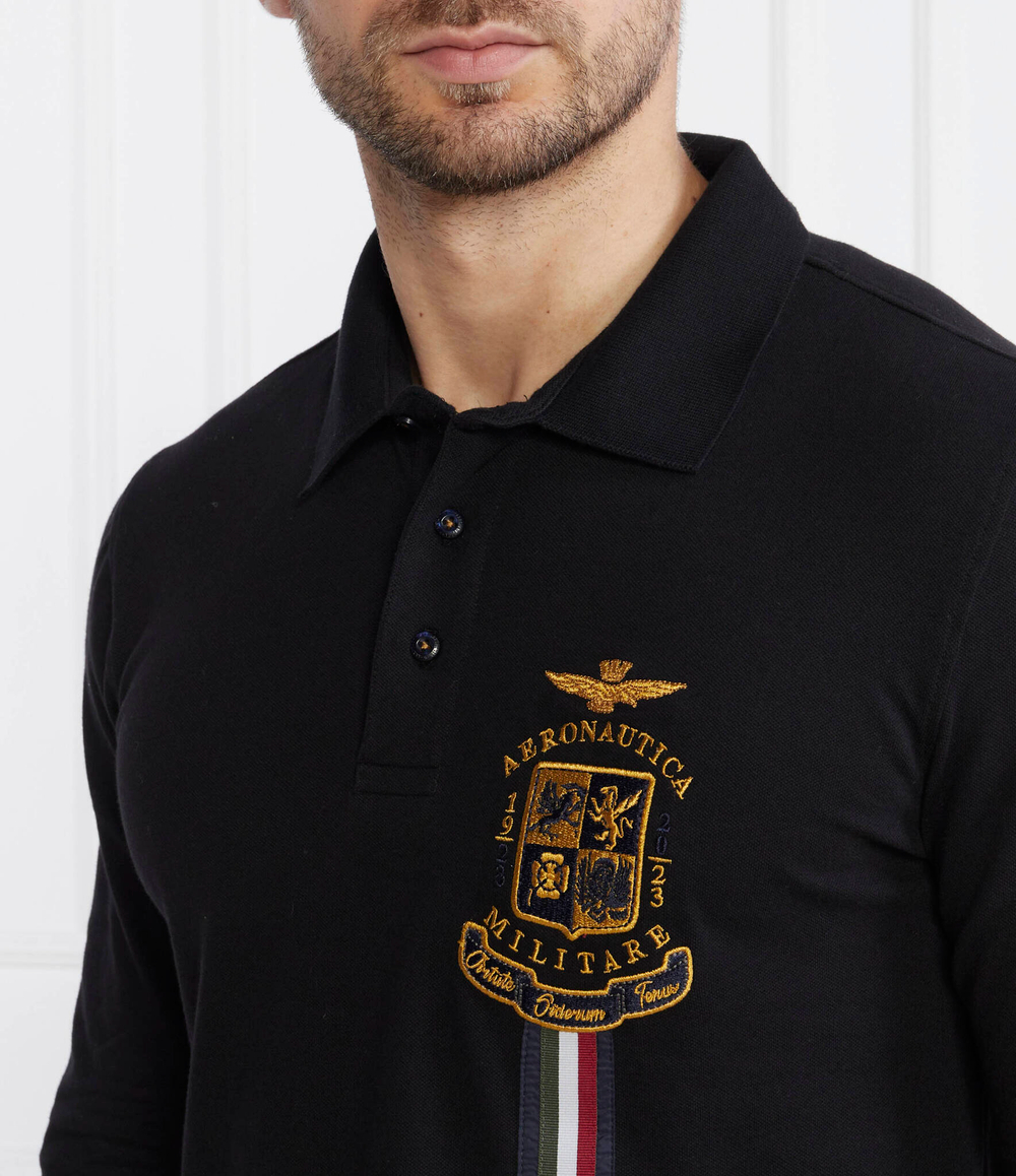Поло Aeronautica Militare - черный(PO1744P191)