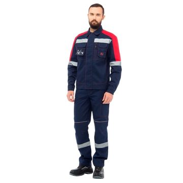 Костюм "Авангард" NEXT брюки (т.синий/красный)