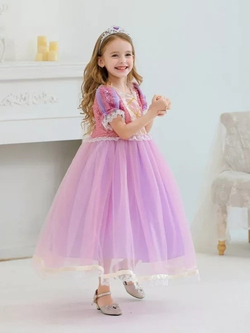 Платье принцессы Рапунцель с пайетками