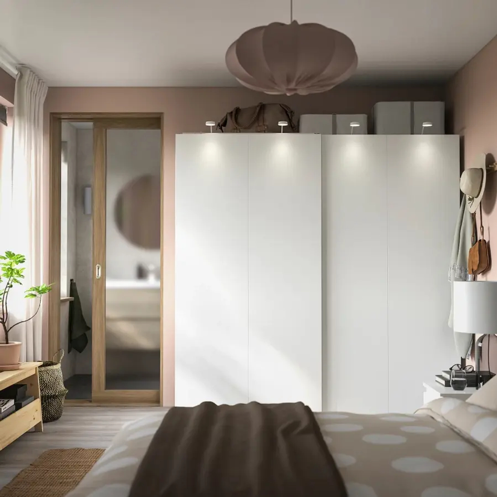 Шкаф-купе - IKEA PAX/HASVIK/ПАКС/ХАСВИК ИКЕА, 200x66x201 см, белый