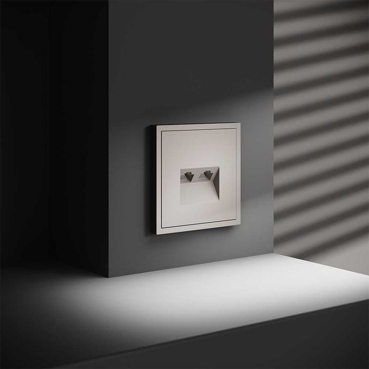 Розетка компьютерная встраиваемая Voltum S70 двойная RJ45+RJ45 кат.6, (кашемир) VLS060203