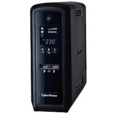 CyberPower CP1500EPFCLCD ИБП {Line-Interactive, Tower, 1500VA/900W USB/RS-232/RJ11/45/USB charger A (6 EURO), 12В/9 Ач х 2}