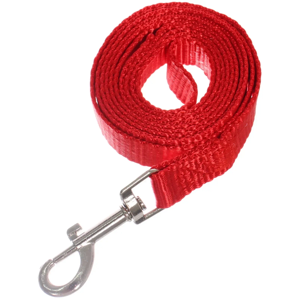 Шлейка с поводком для мелких пород собак и кошек «LAPUSIK», цвет красный, размер L