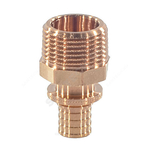 Муфта для PE-X труб аксиальная бронза Дн 16х3/4" НР RAUTITAN RX+ Rehau 14563121001 (13660501001)