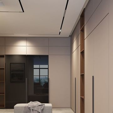 Трековый светодиодный светильник для низковольтного шинопровода с пультом управления 358624 черный Flum Novotech