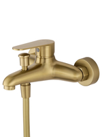 Смеситель для ванны с душевым гарнитуром WONZON & WOGHAND ALFA, Брашированное золото (WW-AE3201-BG)