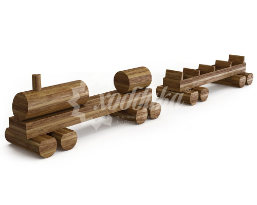 Игровой элемент «Паровозик с вагонами»