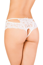 Эротические трусики с интимным доступом (42-44) (Цвет: белый)