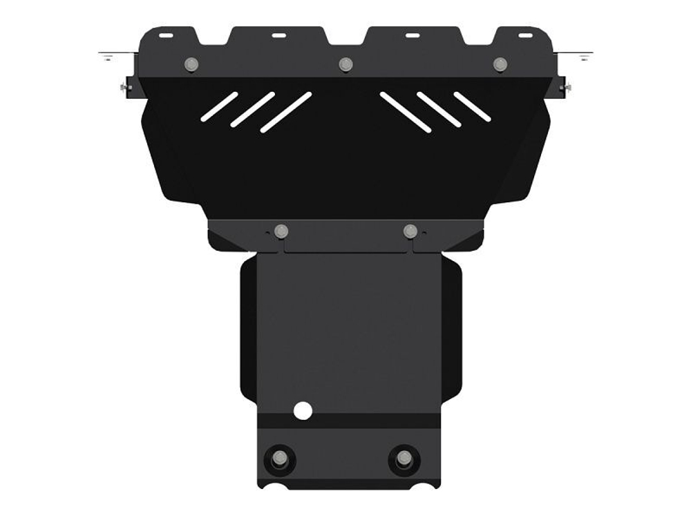 Защита картера двигателя (2,5 мм, сталь) для Jeep Grand Cherokee 2010-2013 (V = 3.6; 3.0d AT), Jeep Grand Cherokee 2013-2021 (V = 3.0; 3.0TD AT) Sheriff.04.1978