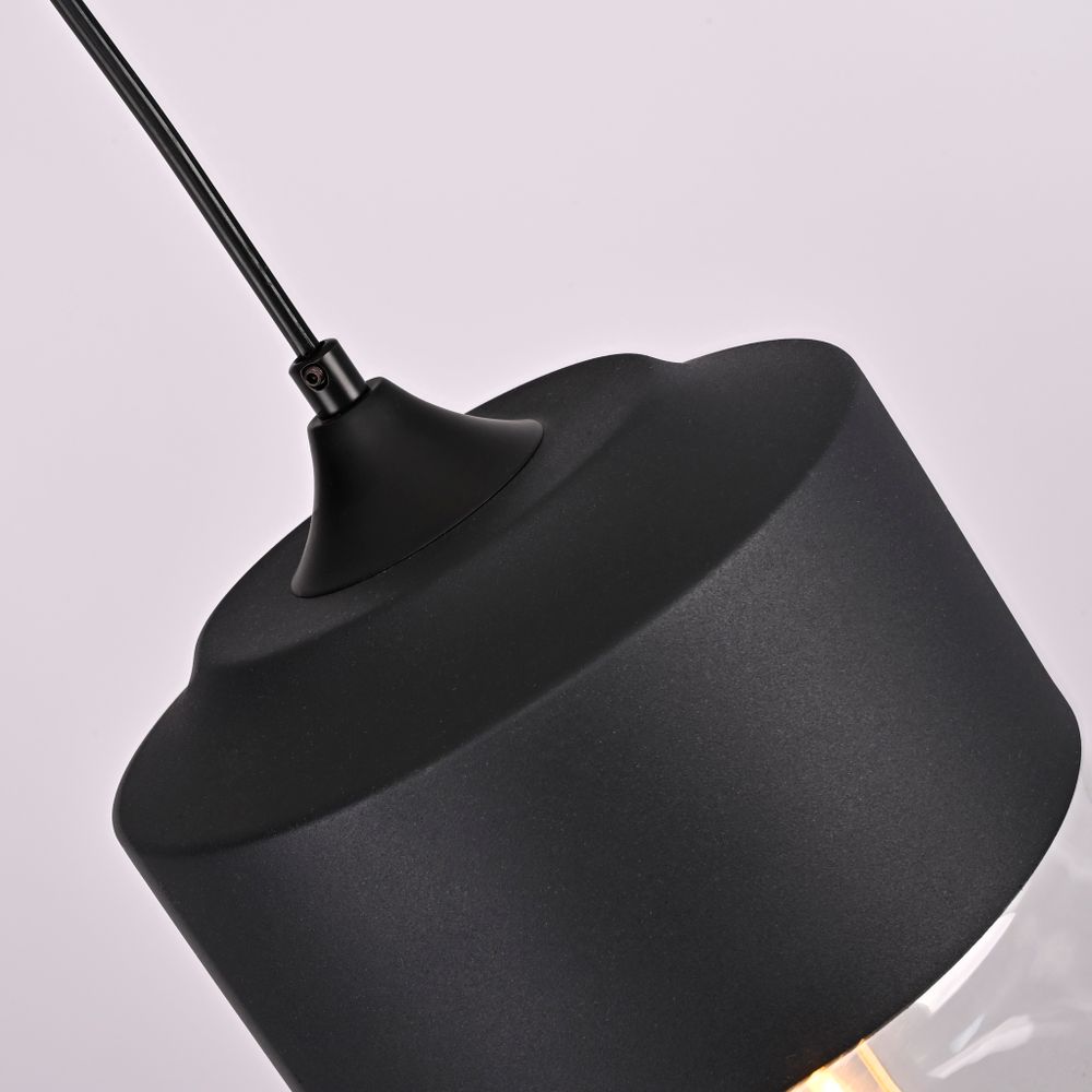 Подвесной светильник NORD A D18 Black/Transparent