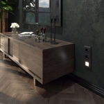 Розетка с заземлением безвинтовой зажим (черный матовый) W1171308