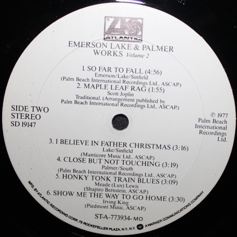 Emerson Lake & Palmer / Works Volume 2 (LP)