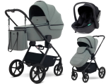 Детская коляска Rant Teo Soft 3 в 1 с автокреслом Miro Black Olive
