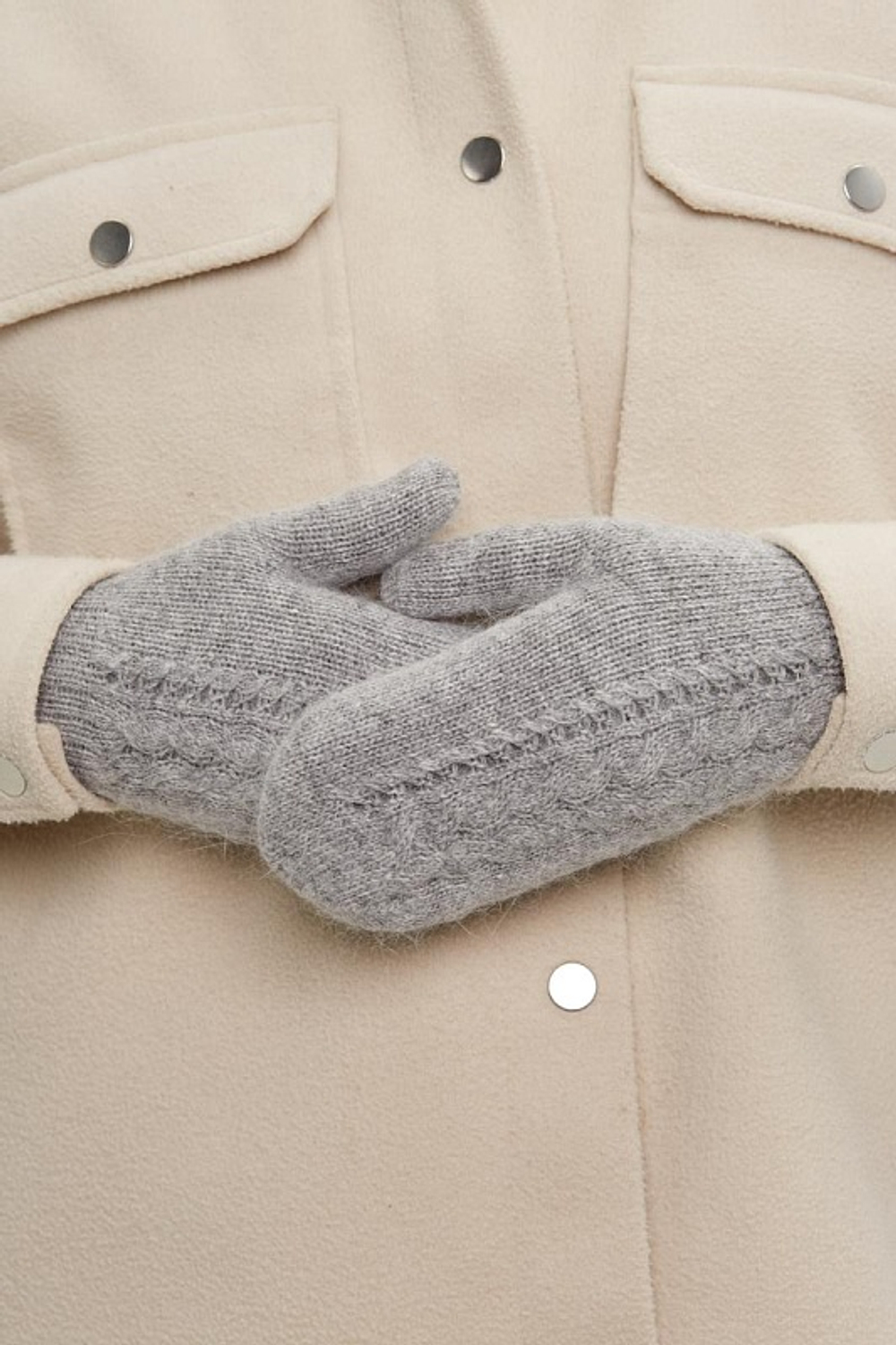 Варежки В028-03 серый