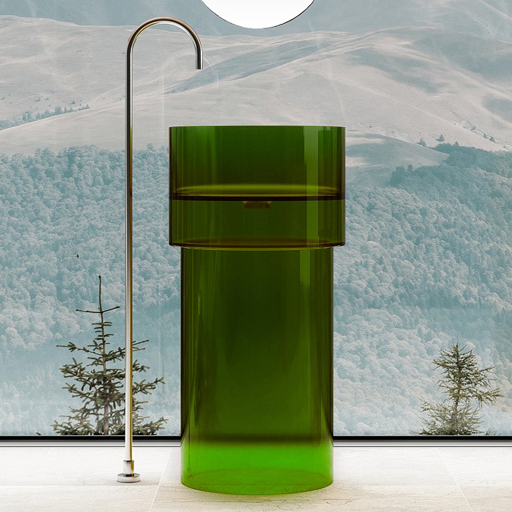 Раковина Abber Kristall 45 AT2701Emerald Зеленая