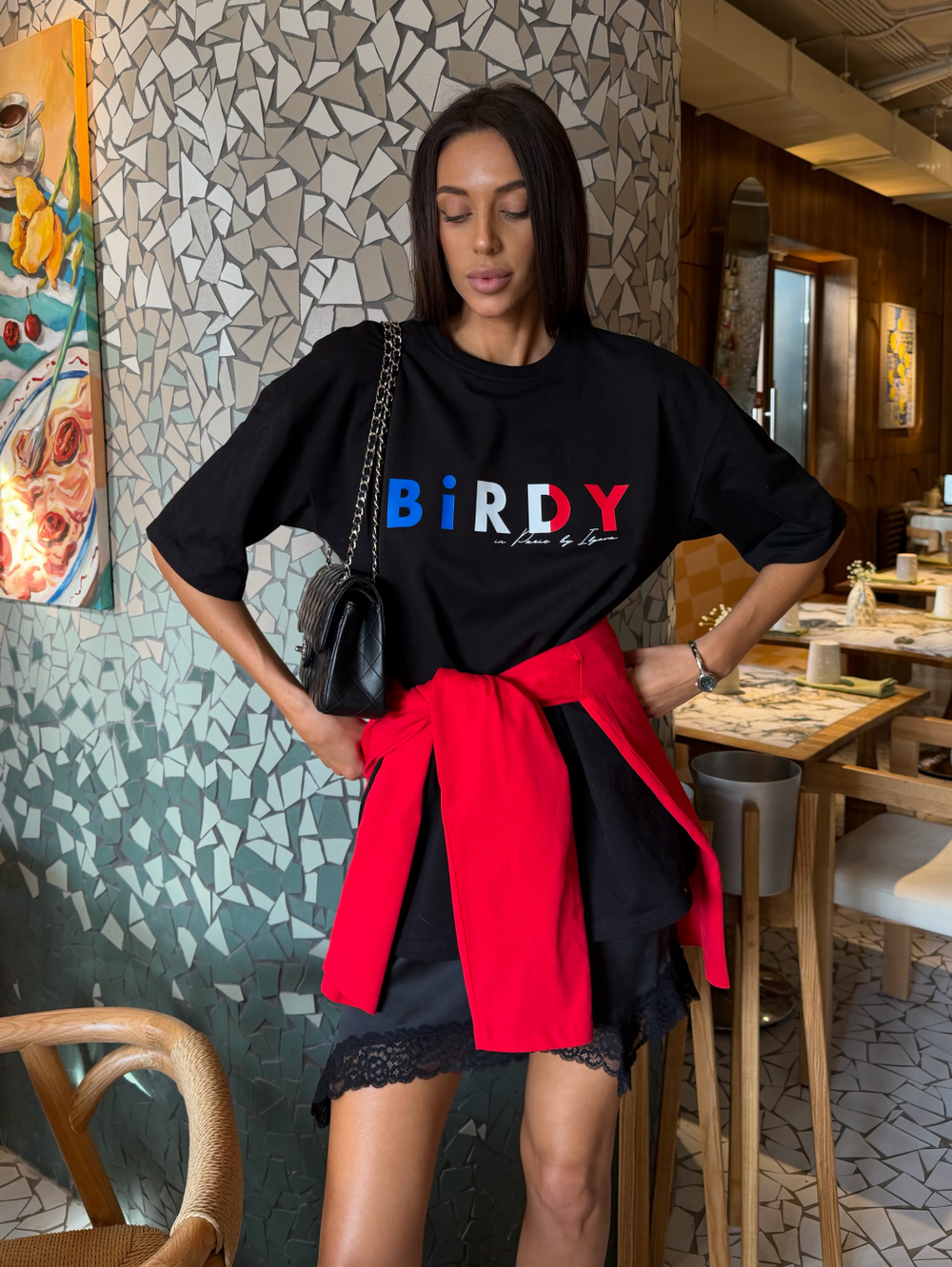 Юбка мини NUDE | Черный