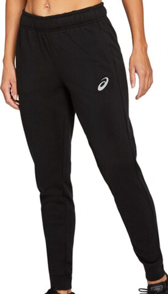 Женские теннисные брюки Asics Big Logo Sewat Pant W - черный